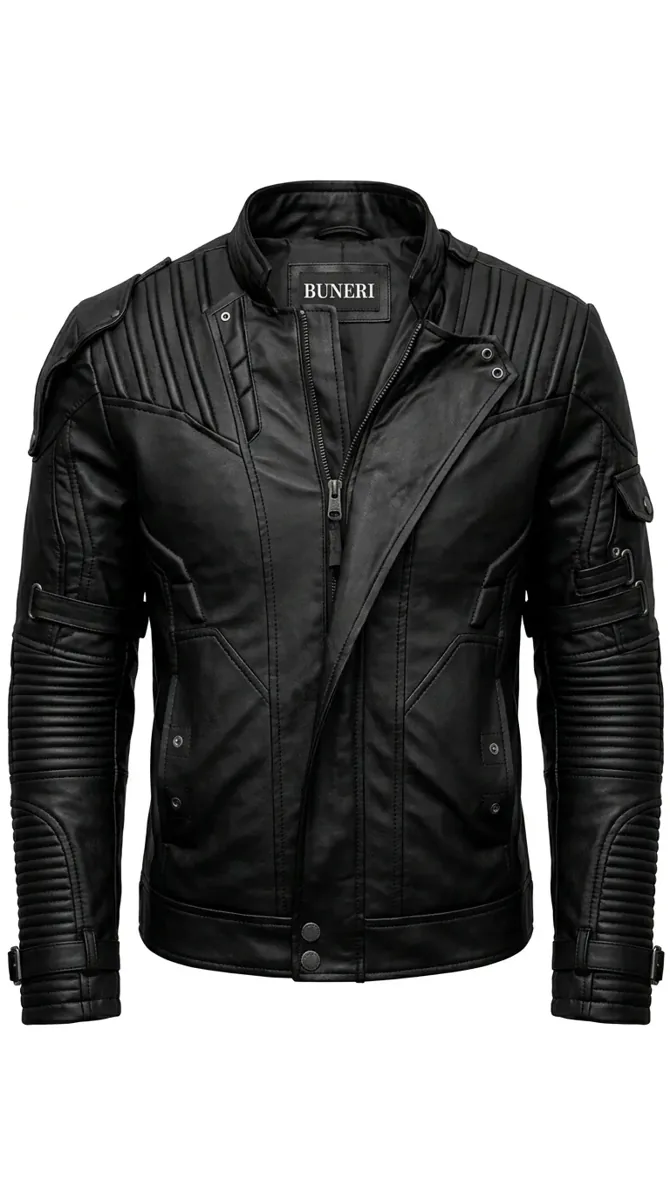 Bespoke Fitted Leather Jacket Front